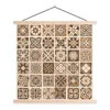 MuchoWow® Textilposter Design - Blumen - Braun - Natur - Produktbild-Vorschau 1