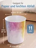 itenga Papierkorb - Motiv Regenbogen Wasserfarben - ca. 11 Produktbild-Vorschau 4
