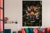 MuchoWow® Poster Tiger - Pflanzen - Grün 120x180 cm - Produktbild-Vorschau 3