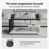 CASARIA® Couchtisch Schwarz Weiß Holz mit Stauraum 95x55cm Produktbild-Vorschau 4