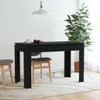 vidaXL Esstisch Schwarz 120x60x76 cm Holzwerkstoff Anteprima dell’immagine prodotto 8