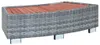 vidaXL Spa Step Grey Poly Rattan 92 × 45 × 25 cm Náhľad obrázku produktu 7