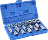 19Pcs/Set 1/2in Drive Star Hex Socket Bit Kit E Type Male Voir les images du produit 1