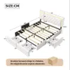CDGlobal Bett 140 x 200 cm, Polsterbett, Doppelbettgestell, Produktbild-Vorschau 7
