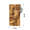 Wallity, Nazo, Wanddeko, Schwarz, Metall, 37 x 58 cm Produktbild-Vorschau 7