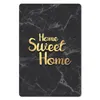 MuchoWow® Mauspad Mousepad Zitat - Zuhause - Marmor - Gold Produktbild-Vorschau 1