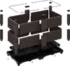 Relaxdays Pflanzkübel, Rattan-Optik, HBT: 38x80x40 cm, Produktbild-Vorschau 6