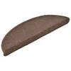 vidaXL Stufenmatten 15 Stk. 56x17x3 cm Kaffeebraun Halbrund Produktbild-Vorschau 3