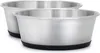 set di 2 ciotole in acciaio inox per cani e gatti, robuste Anteprima dell’immagine prodotto 1
