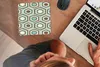 MuchoWow® Mauspad Mousepad Retro - Honigwabe - Blau - Braun Produktbild-Vorschau 4