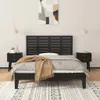 vidaXL Wand-Kopfteil Schwarz 146x3x63 cm Massivholz Kiefer Produktbild-Vorschau 11