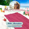 Strandtuch XXL aus Baumwolle, 100x200 cm, pink mit Produktbild-Vorschau 5