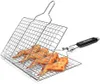 Fisch-Grillkorb, faltbar, tragbarer Edelstahl-Grillkorb für Produktbild-Vorschau 4