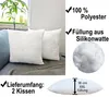 JACK 2er Set Innenkissen XXL Kissenfüllung Inlett 50x50cm Produktbild-Vorschau 4