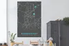 MuchoWow® Poster Norderstedt - Stadtplan - Blau - Karte - Produktbild-Vorschau 2