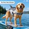 Hunde Schwimmweste Hai, mit Rückenflosse, verstellbar, Pet Produktbild-Vorschau 4