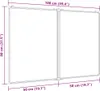 vidaXL Magnetická skládací tabule 100x80x1,7 cm hliníková Náhled obrázku produktu 7