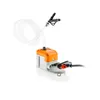 A product shot of a pump with tubing and a connector, isolated on a white background. Podgląd zdjęcia produktu