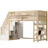 okwish Hochbett 90x200cm mit Rausfallschutz, Etagenbett Produktbild-Vorschau 8