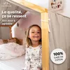 Ciel de lit cabane 135x360 cm beige clair sans applique Voir les images du produit 2