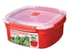 Sistema 1103, Steamer, Rot, 3200 ml, Transparent, 13,53 Produktbild-Vorschau 1