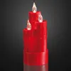 LED Kerzen Wachskerze rot 6 LEDs Deko Weihnachten Imitat Produktbild-Vorschau 2