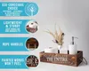 Badezimmer-Tablett aus rustikalem braunem Holz mit Produktbild-Vorschau 5