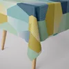 SCHÖNER LEBEN. Tischdecke geometrisch Retro Sechseck blau Produktbild-Vorschau 1