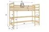 Interbeds Hochbett Holzbett Kinderbett 200x90cm mit Produktbild-Vorschau 3