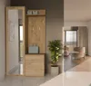 Selsey Duvio – Flurgarderobe mit Schrank und Spiegel, Eiche Produktbild-Vorschau 2