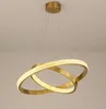 Zing Ring Double 60 A - LED lustr 60 cm dva kruhy zlatá Náhled obrázku produktu 4