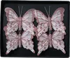 Schmetterling mit Clip 8cm 4er Set Rosa Produktbild-Vorschau 1