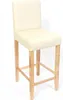 2er-Set Barhocker Barstuhl M37 Kunstleder  creme, helle Produktbild-Vorschau 2