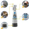 An instructional diagram of a Dremel pet nail grinder, showing different parts and usage. Podgląd zdjęcia produktu