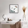 Gerahmtes Poster - Schwarzer Rahmen - Libelle Vogel Blume - Produktbild-Vorschau 6