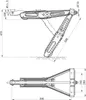 Podpora narożna 1000kg 605x280mm H:470mm Podgląd zdjęcia produktu 6