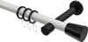 Interdeco Gardinenstange / Vorhangstange Weiß / Schwarz, Produktbild-Vorschau 1