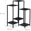 Scaffale per fiori in metallo Relaxdays, 6 ripiani per vasi Anteprima dell’immagine prodotto 4