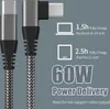 INF USB-C-Ladekabel mit Winkelstecker 60 W PD Schnellladung Produktbild-Vorschau 3