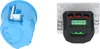A blue sensor component and a black electronic module with a silver label are shown side-by-side against a white background. Anteprima dell’immagine prodotto