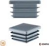 Lamellenstopfen für Vierkantrohr 20x20 mm Anthrazit 10 Produktbild-Vorschau 1