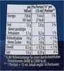 A nutritional information table with energy values, fat, carbohydrates, protein, and salt content per 100ml and per portion. Produktbild-Vorschau