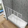 A bathtub with a folding glass shower screen installed. Produktbild-Vorschau