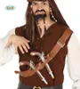 Guirca Brustgurt Mit Zwei Piratenpistolen Braun  Braun One Produktbild-Vorschau 3