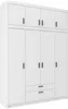 Tkmoebel 4-türiger Kleiderschrank + Aufsatz LENA 4D Produktbild-Vorschau 1