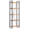 vidaXL Knihovna 5 přihrádek 60x30x180 cm Akátové masivní Náhled obrázku produktu 8