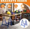 UISEBRT Teleskop Gerüste 80-130cm Höhenverstellbar Stützen Produktbild-Vorschau 3
