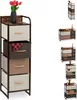 Comodino Relaxdays, 4 scomparti in tessuto, modello Anteprima dell’immagine prodotto 1