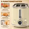 HOMCOM Wasserkocher Toaster Set 1,7L Edelstahl Wasserkocher Produktbild-Vorschau 7