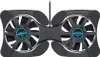 A black laptop cooling pad with two fans. Podgląd zdjęcia produktu
